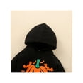 thumbnail image 6 of Seyurigaoka 2 Pcs Baby Kids Pants Suit Long Sleeve Hooded Halloween Print Loose Tops + Fall Casual Long Jogger Pants for 12M-5Y Toddler Girls Boys, 6 of 9