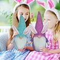 thumbnail image 6 of NSESSHome 2Pcs Easter Gnomes Decorations Bunny Ornament, Handmade Spring Easter Bunny Gnome Standing Board Faceless Plush Doll Ornaments for Easter Holiday Tiered Tray Home Table Indoor Decor Gifts, 6 of 9