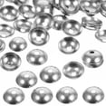 thumbnail image 4 of 200 Pcs Capuchons de Perles Perles Intercalaires en Acier Inoxydable Demi-Ronds pour Fabrication de Bijoux DIY, 4 of 9