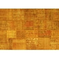 thumbnail image 1 of Ahgly Company Machine Washable Indoor Rectangle Patchwork Yellow Transitional Area Rugs, 5' x 7', 1 of 4