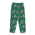 thumbnail image 5 of Xecao Tropical Leopard Women's Straight Lounge Pajama Pants: The Epitome of Relaxed Sleepwear, 5 of 9