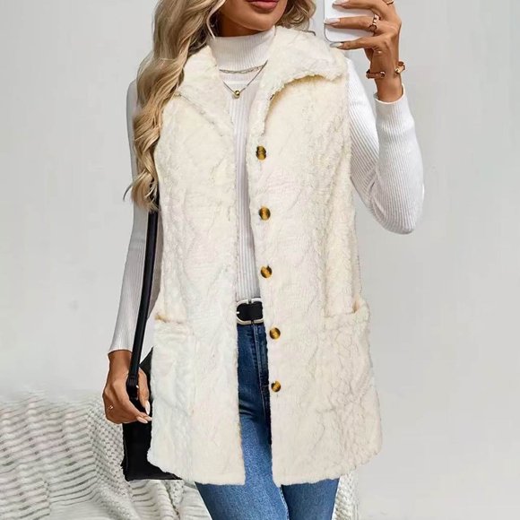 Amzcrzy Women's Vest Women's Solid Casual Round Neck Long Sleeve Pullover Sweater Knit Pullover Fall Fashion Graphic Crochet Tops Hippie Clothes Women's Outerwear Vests Womens Vest Women's Clothing