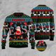 thumbnail image 3 of Suéter feo de punto divertido de Navidad de algodón con diseño de Papá Noel y mascotas, estilo vintage e informal de invierno, estilo Harajuku, retro, de manga larga, con impresión 3D, 3 of 5