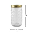 thumbnail image 2 of Pot en verre embossé de 1 L, 2 of 3