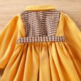 thumbnail image 6 of Youmylove Fashion Dresses For Girls Toddler Corduroy Dress Long Sleeve Plaid Dresses Fall Winter Turn Down Collar Button Dresses For Little Girls, 6 of 9