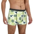 thumbnail image 5 of Men's Boxer Briefs, Art Deco Hummingbird Soft Comfy Mens Underwear Boxer Briefs Breathable With Widen Waist, 5 of 7