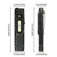 thumbnail image 2 of Flashlight for Outdoor Use – 15 Rechargeable Flat LED with Digital Screen Power Stainless Steel Pocket Light 8 Modes -Thin Ideal for Home and Camping, 2 of 3