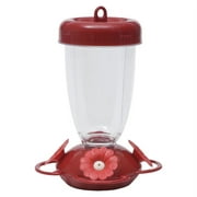 Perky-Pet Red Flower Top-Fill Plastic Hummingbird Feeder  16 oz