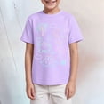 thumbnail image 2 of TOWED22 Boy's Summer T-Shirts Short Sleeve Crew Neck Cotton Tees Basic Solid Color Casual Tops and Shirts(Light Purple,13-14 Y), 2 of 4