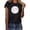 Black, variant on Trendfront Womens Distressed Baseball Graphic Tee Sports T Shirt Crewneck Short Sleeve Softball Game Day Fan Gifts Summer Casual Tops