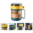 thumbnail image 3 of 2 Pcs Breakfast Cup Household Milk Cup Portable Soup Cup with Spoon(500ml), 3 of 8