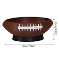 thumbnail image 2 of organization and storage,Football Snack Bowl,Rugby Plate Rugby Fast Food Bowl Designed For Fast Food Easy To Carry Suitable For Fast Paced Life Football Bundle Paper Plates Nap,Brown, 2 of 7