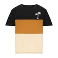 thumbnail image 2 of Mens Casual Pantalones Cortos Cuello Redondo Patchwork Impresión Suéter Blusa de Fitness, Camisetas para Hombre, 2 of 4