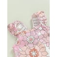 thumbnail image 5 of Bagilaanoe Toddler Baby Girl One-Piece Swimsuit Floral Print Sleeveless Swimwear 6M 9M 12M 18M 24M 3T Kids Summer Bathing Suit, 5 of 8
