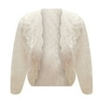 thumbnail image 5 of Women's Coats Lightweight Short Vest Cardigan Lace Fashion Tops, 5 of 5