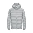 thumbnail image 2 of qafoshin Men's Padded Winter Jacket Warm Thickened Solid Long Sleeve Coat Trendy Casual Hooded Outerwear with Side Zip Pockets, 2 of 6