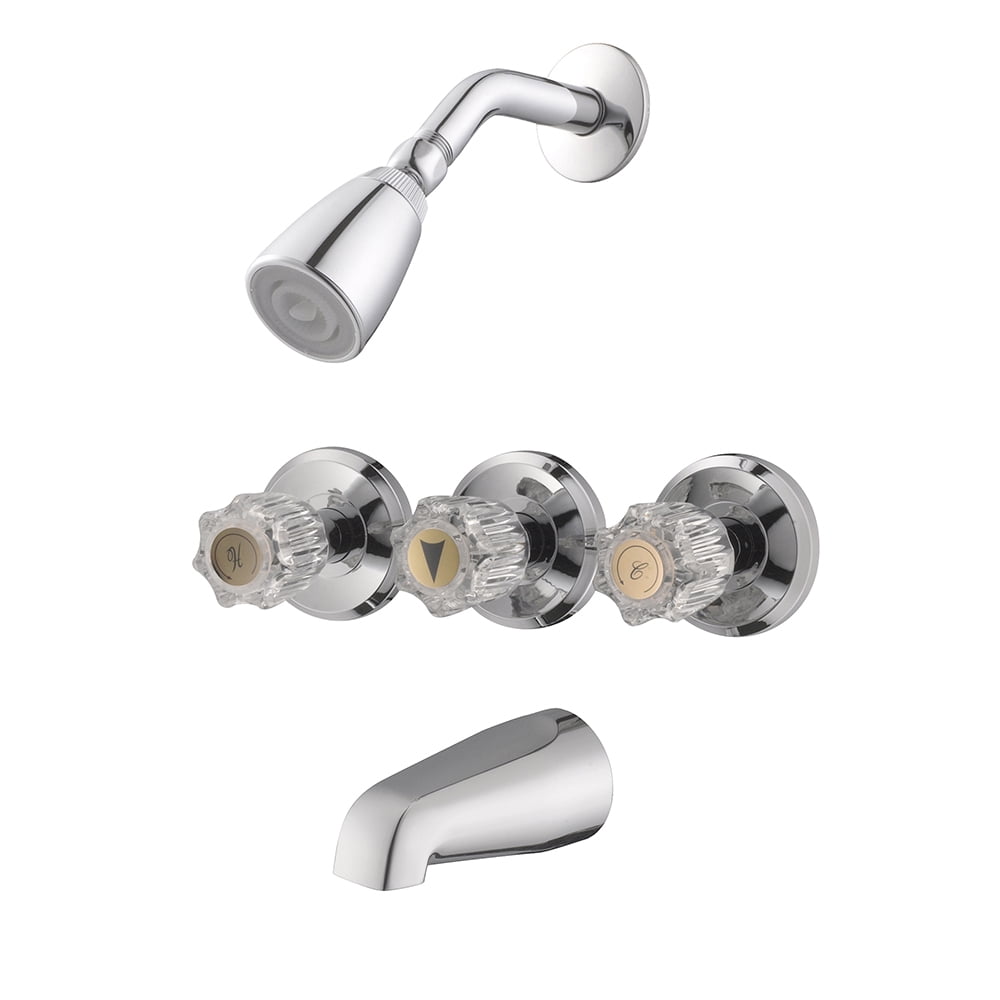 Design House Millbridge 3Handle 1Spray Tub and Shower Faucet in
