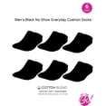 thumbnail image 3 of On the Go Men's Low Cut Socks (6 Pair Pack, Black), 3 of 4