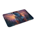 thumbnail image 2 of Fotbe Extra Durable Door Mat - Dirt Trapping Outdoor Welcome Mats - Non-Slip Outdoor Door Mats - Low Profile Front Door Mat - Indoor (16" x 24", Starry Sky Meditating Fox ), 2 of 8