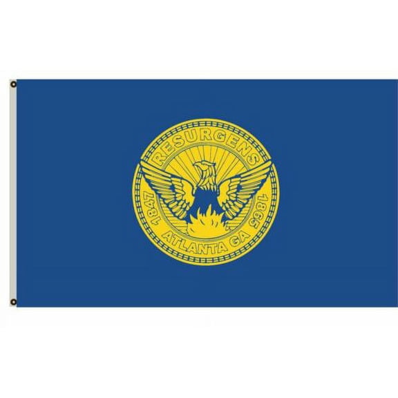 3x5 City of Atlanta Flag Banner Grommets 5x3