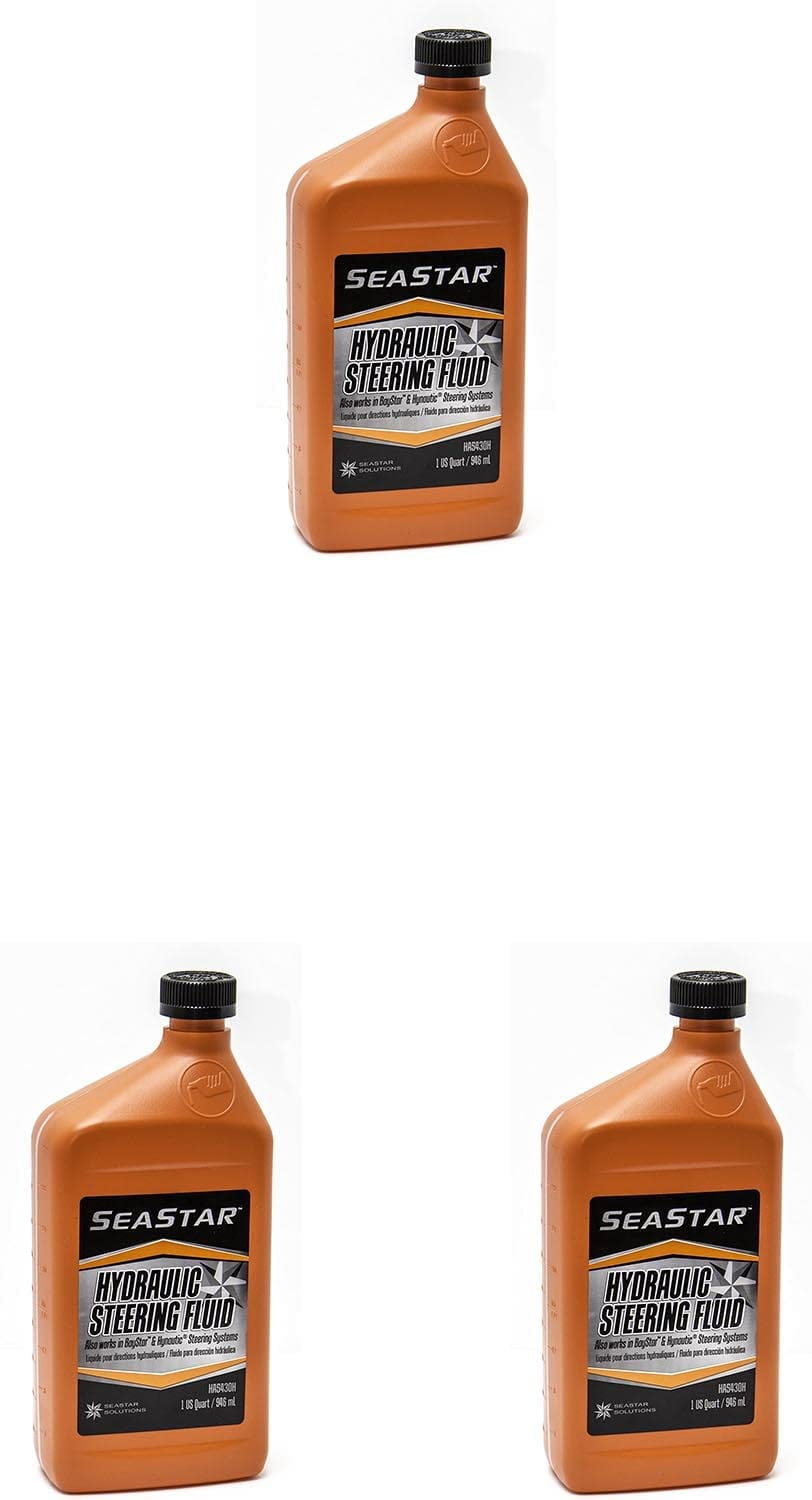 Dometic SeaStar Hydraulic Steering Fluid, HA5430H, 1 Quart (Three Pack