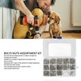 thumbnail image 3 of Bolts Nuts Assortment Kit, Stainless Steel Metric Bolts Nuts Assortment Kit Assorted Easy To Install Burrless  for Better Tightening, 3 of 7