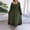 Army Green, variant on Dolkfu Refreshing Dresses for Women Trendy Long Long Sleeve Green Square Neckline Fit & Flare Dresses Regular Solid Refined Dresses Army Green,L
