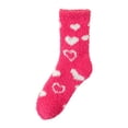 thumbnail image 3 of Warm & Cozy Valentines Gifts for Women, Fluffy Fuzzy Plush Sleeping Slipper Socks - Soft Warm Fabric Hot Pink One Size, 3 of 5