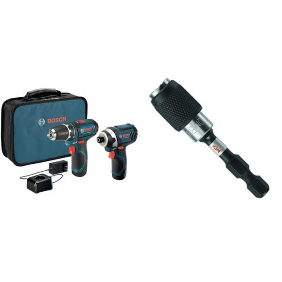 Kit combinado de taladro/destornillador inalámbrico y destornillador de impacto 12V BOSCH