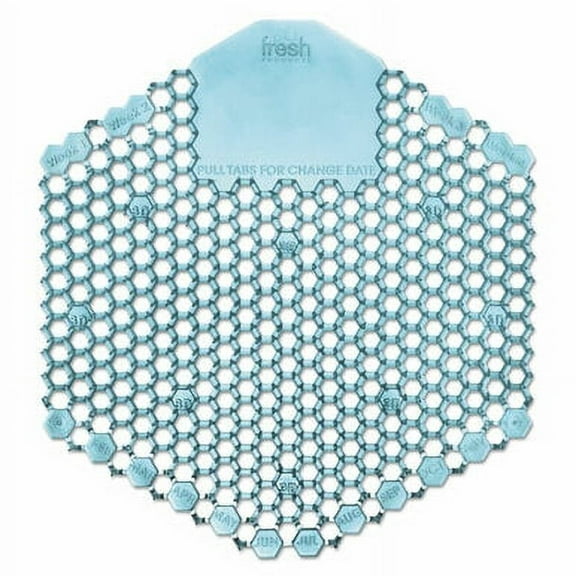 Wave 3d Urinal Deodorizer Screen, Ocean Mist Scent, Blue, 10 Screens/box | Bundle of 5 Boxes