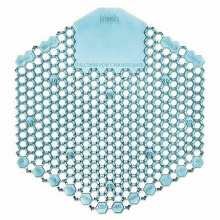 Wave 3d Urinal Deodorizer Screen, Ocean Mist Scent, Blue, 10 Screens/box | Bundle of 5 Boxes