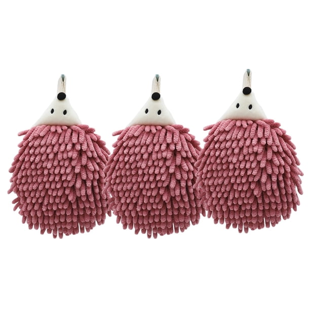 Toallas para el Baño 3-Pc Chenilla Colgando Bolas de Toalla de Mano,Super Absorbente Microfibra Suave Secado Bolas de Mano,Toallas de Mano para el Baño