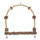 thumbnail image 4 of Medio Pequeño de Gran Tamaño Mascota Pájaro Soporte Barra Giratoria Escalera Columpio con Campana L Salvador Bird Parrot Perch Stand, 4 of 9