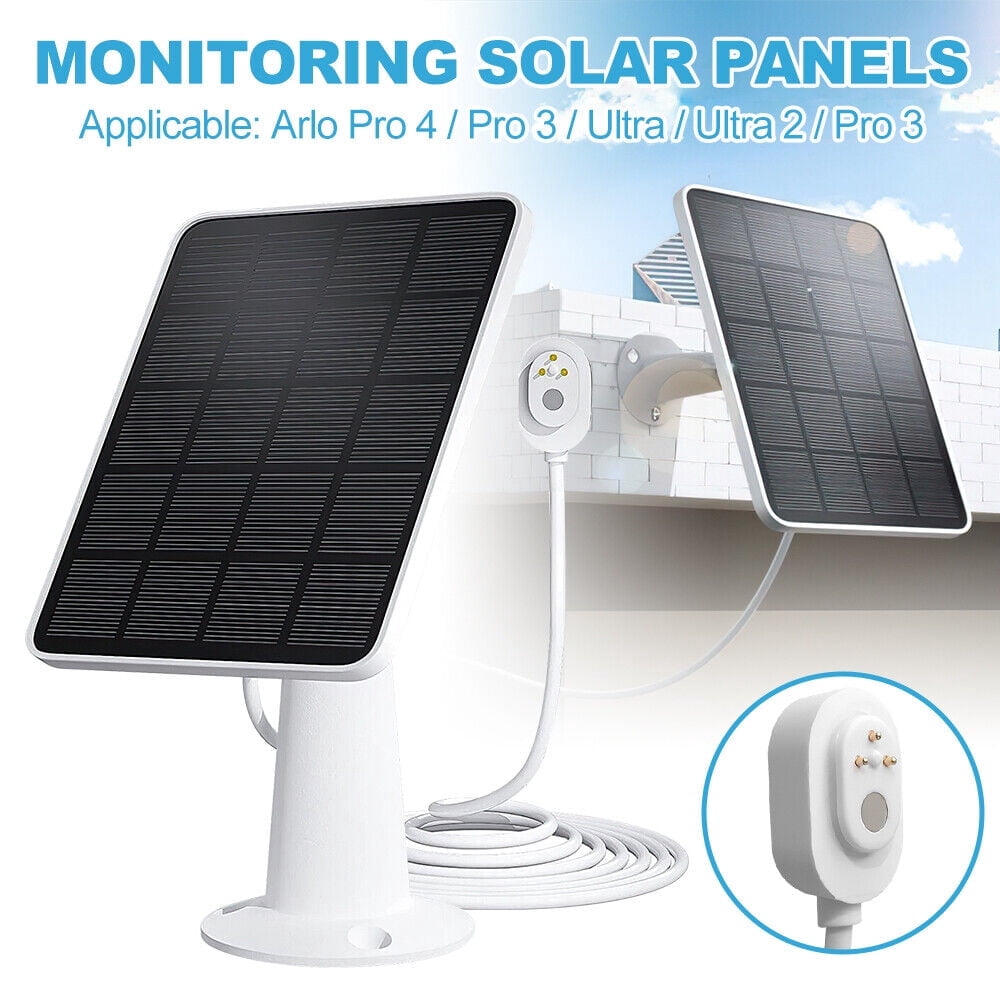 3* Orient Boe Solar Panel Charger for Arlo Pro 4/Pro 3/Ultra/Ultra 2 Security Cameras