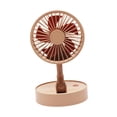 thumbnail image 1 of Mini ventilador de escritorio de juguete para niños, actividades interactivas para padres e hijos, plegable y ajustable Marrón, 1 of 9