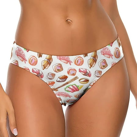 

Sushi Food Women s Thongs Sexy T Back G-Strings Panties Underwear Panty