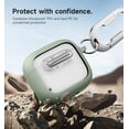 thumbnail image 4 of Suritch Case for AirPods 4 Generetion Wireless Earbuds Compatible with MagSafe Charging, with Secure Lock, Carabiner and Cleaning Kit, Green, 4 of 10