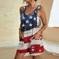 thumbnail image 2 of QATAINLAV Wide Leg Jumpsuits for Women Casual Linen Summer Sleeveless Rompers American Flag Patriotic Onesie Shorts with Pocket 4th of July Outfits Multicolor L Ropa de Verano Para Mujer, 2 of 8