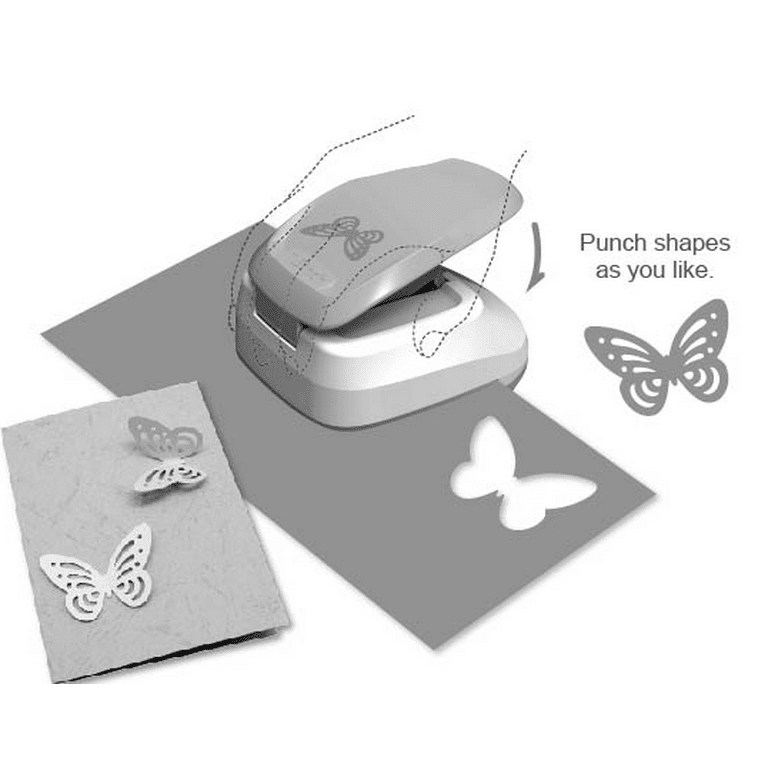 HKKYO LP030510Butterfly Butterfly Punch, Butterfly Hole Punch, Butterfly Paper  Punch, Hole Puncher for Paper Crafts, Cardstock, Scrapbooks, 1 inch, 5/8