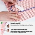 thumbnail image 4 of Happydeer 110V High Efficiency Electric Underfloor Heating System, Heating Mat with Digital Floor Sensing Thermostat, Heating Evenly Waterproof, Suitable for Home, 4 of 9