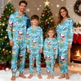 thumbnail image 2 of Fiaer Family Christmas Onesie Pajamas Matching Sets Hoodie One Piece Sleepwear Full Zipper up Thermal Pjs Jumpsuit Cute Graphic Loungewear Baby 9M, 2 of 9