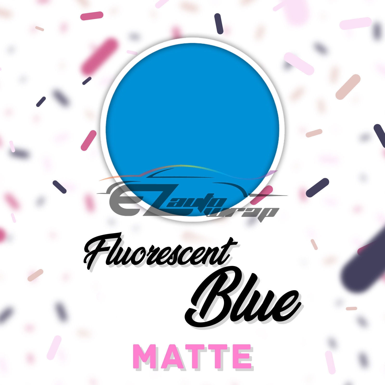 ESSMO Fluorescent Blue Matte Solid Heat Transfer Vinyl HTV Sheet T-Shirt 20" Wide Iron On Heat Press DP30 20"x96"