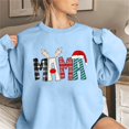 thumbnail image 1 of Aqestyerly Chandail à Capuchon pour Femmes 2025, Haut de Mode Coloré de Noël à Col Rond pour Femmes, Chandails à Manches Longues, 1 of 4