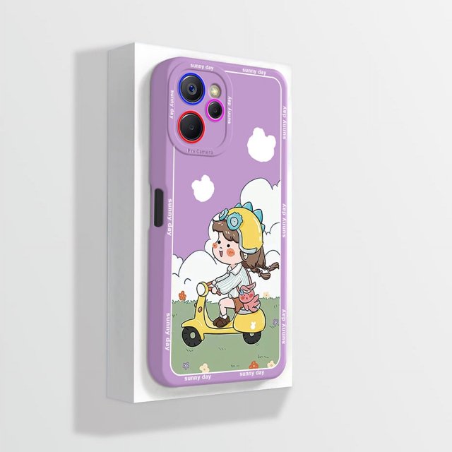 For Realme 9i Case Cute Panda Dinosaur Liquid Silicone Back Cover for Realme 9 Realme9 Pro Plus 9i Phone Cases Protective Coque PurpleA10 Realme 9 Pro