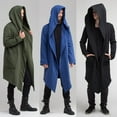 thumbnail image 3 of Mode Hommes Femmes Unisexe Gothique Long Cardigan à Capuche Manteau Veste Ample, 3 of 4