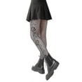 thumbnail image 2 of Women S Sexy Lace Tights Fashion Hollow Out Pantyhose Ladies Fishnet Stockings Ultra Thin Party Tight Calcetas Para Mujere, 2 of 5