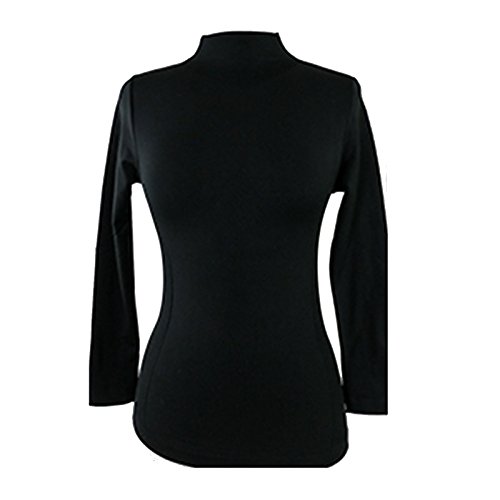 black mock turtleneck top