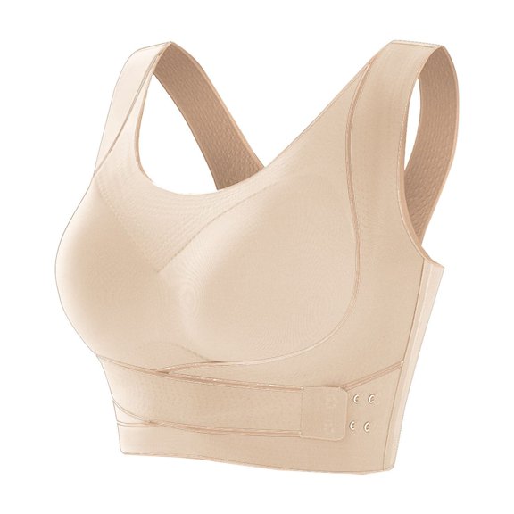 purcolt Women's Plus Size Comfort No Underwire Racerback Bras Padded Wireless Full Coverage Support Bras Casual Yoga Workout Everyday Bralettes