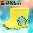 thumbnail image 6 of ZHOGXU Baby Boys Girls Rain Boots Mid Tube Cute Dinosaurs Printed Fashion Waterproof And Non Slip Soft Bottom Rain Shoes For Rainy Day Wear,Yellow,4-4.5 Years, 6 of 7