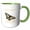 Green/White, variant on 3drose, Oregon Territory Insect the Oregon Swallowtail, 11oz Mug
